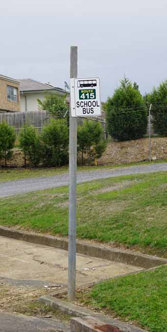 The Neighbours school bus stop
